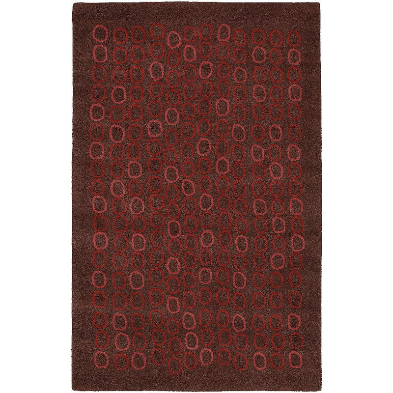 Antoine Modern Burgundy/Garnet Area Rug