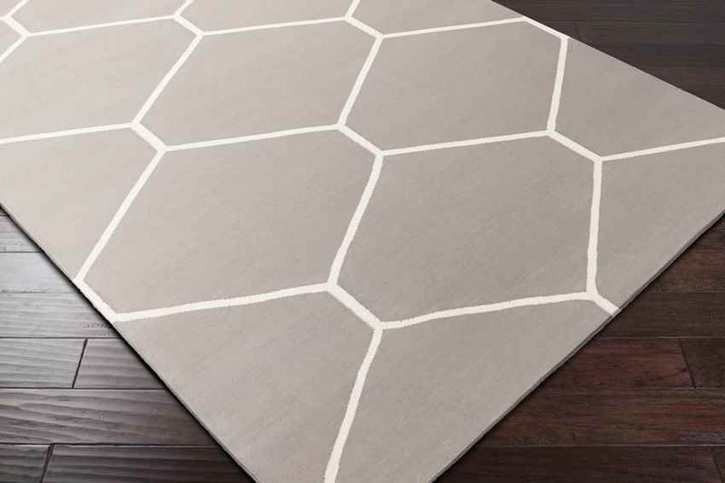 Arvada Modern Taupe/White Area Rug