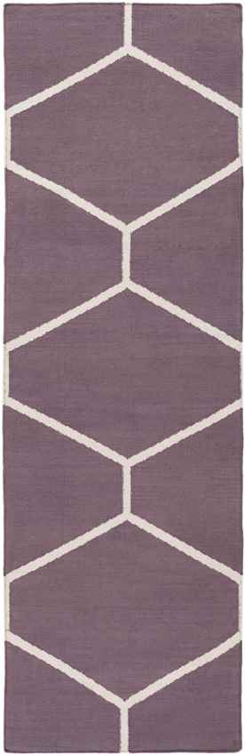 Arvada Modern Ivory/Eggplant Area Rug