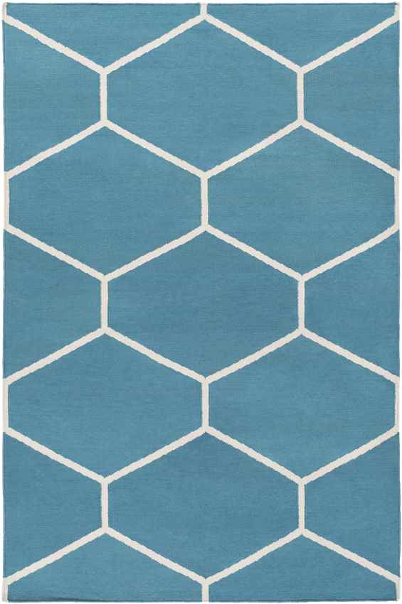 Arvada Modern Blue/White Area Rug