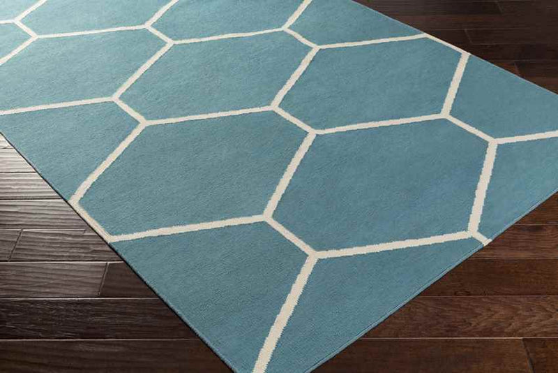 Arvada Modern Blue/White Area Rug