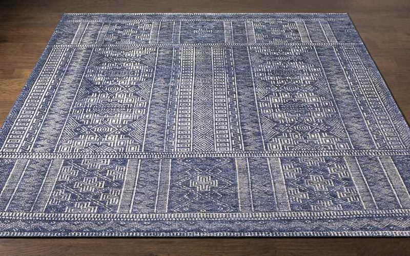 Jaimie Traditional Dark Blue Area Rug