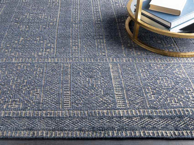 Jaimie Traditional Dark Blue Area Rug