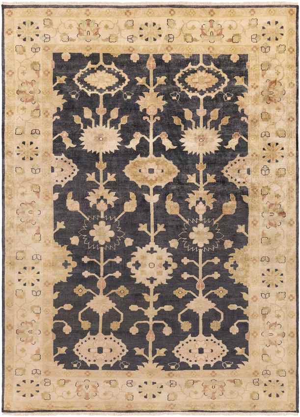 Taranto Traditional Black/Gold Area Rug