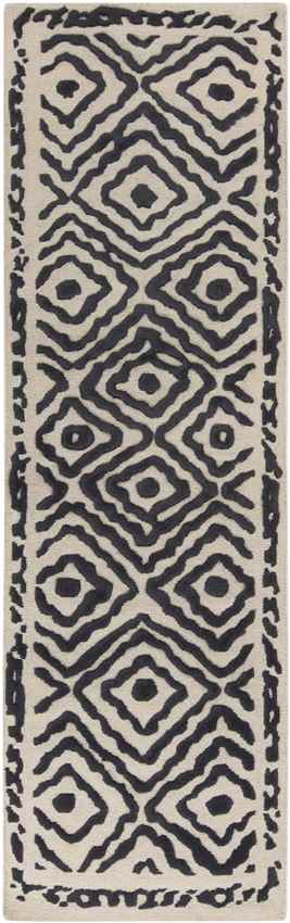 Ashland Modern Black/Tan Area Rug