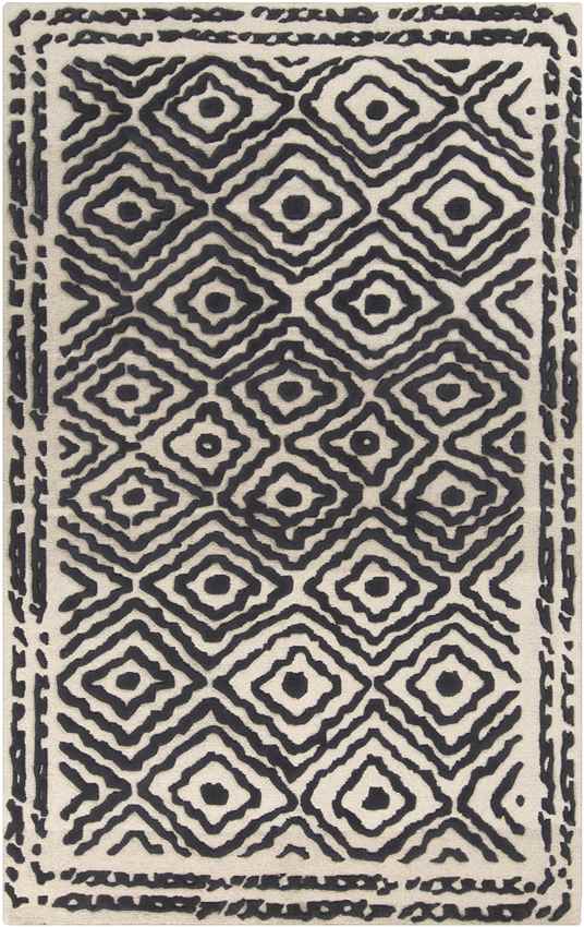 Ashland Modern Black/Tan Area Rug