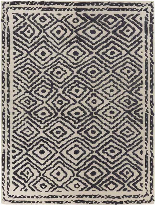 Ashland Modern Black/Tan Area Rug