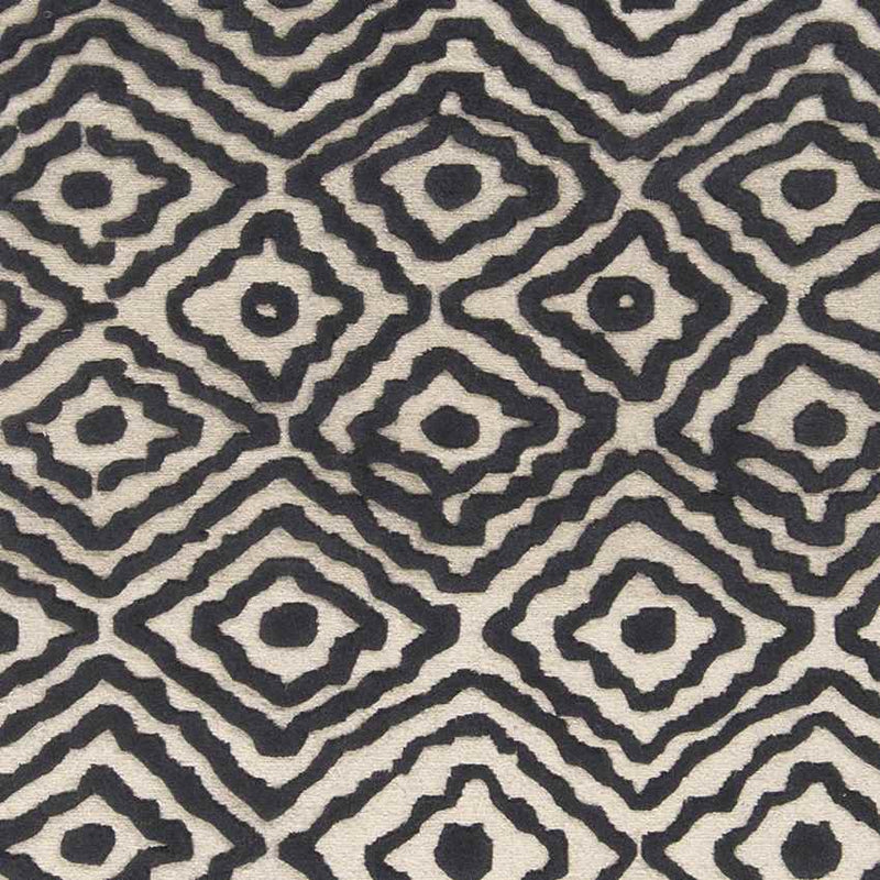 Ashland Modern Black/Tan Area Rug