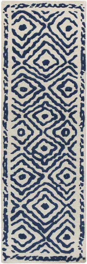 Ashland Modern Blue/Ivory Area Rug