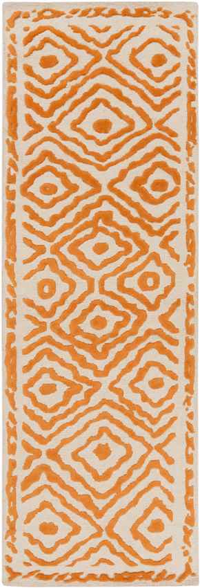 Ashland Modern Burnt Orange/Beige Area Rug