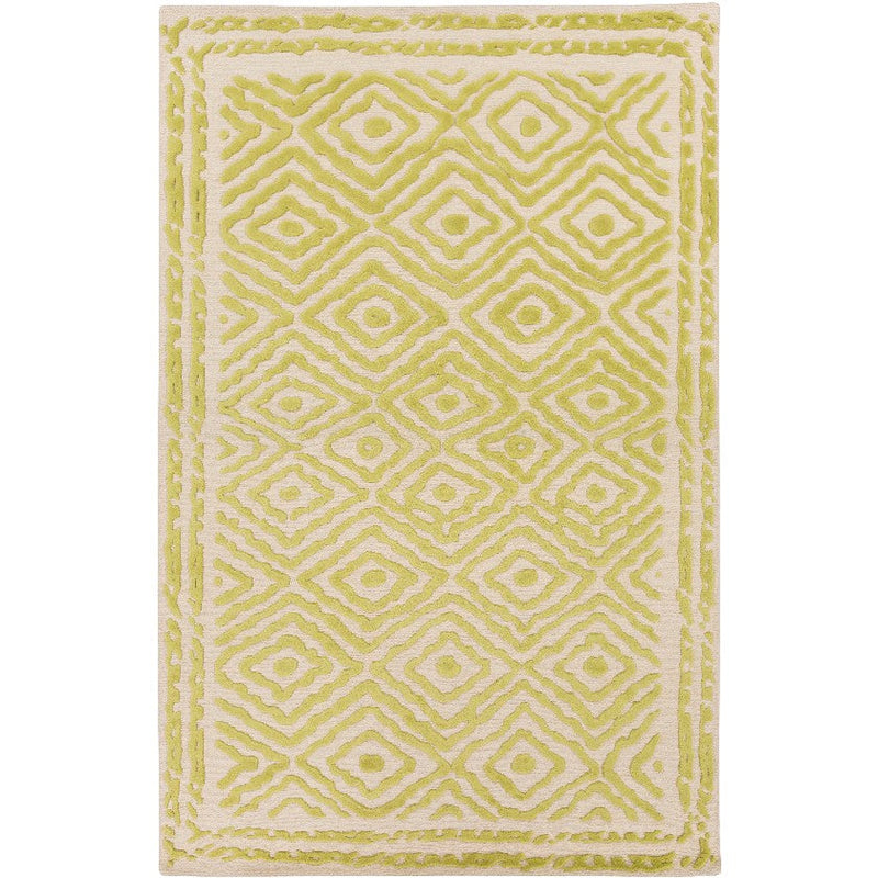 Ashland Modern Lime/Beige Area Rug