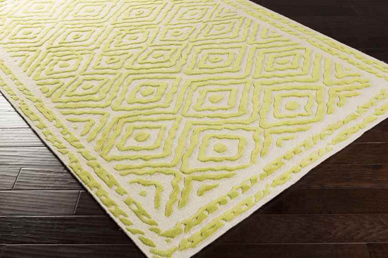 Ashland Modern Lime/Beige Area Rug