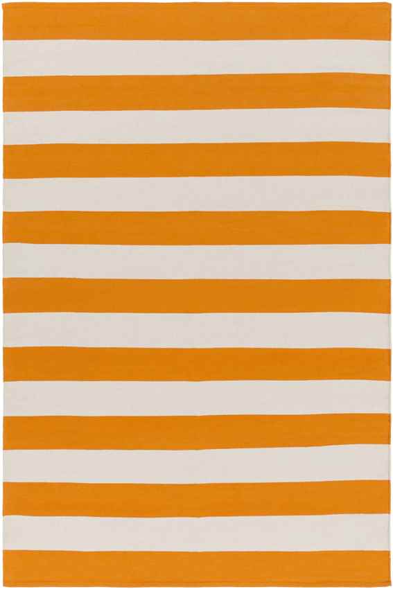 Atlanta Modern Orange/Ivory Area Rug