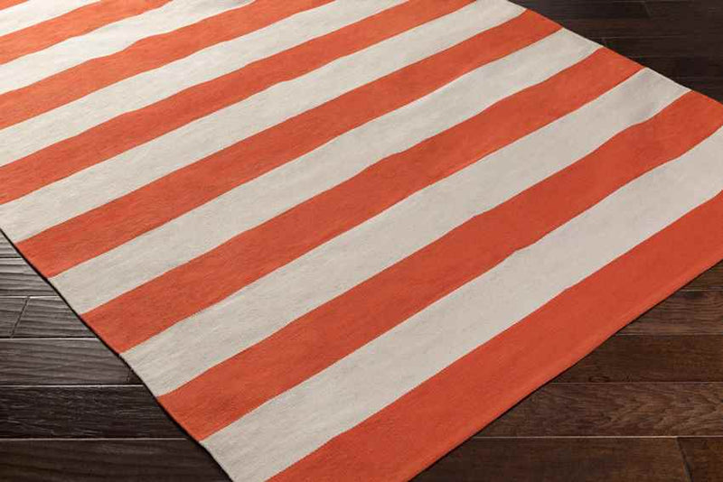 Atlanta Modern Bright Orange Area Rug