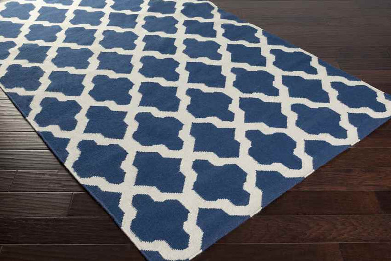 Woold Modern Blue/Creme Area Rug