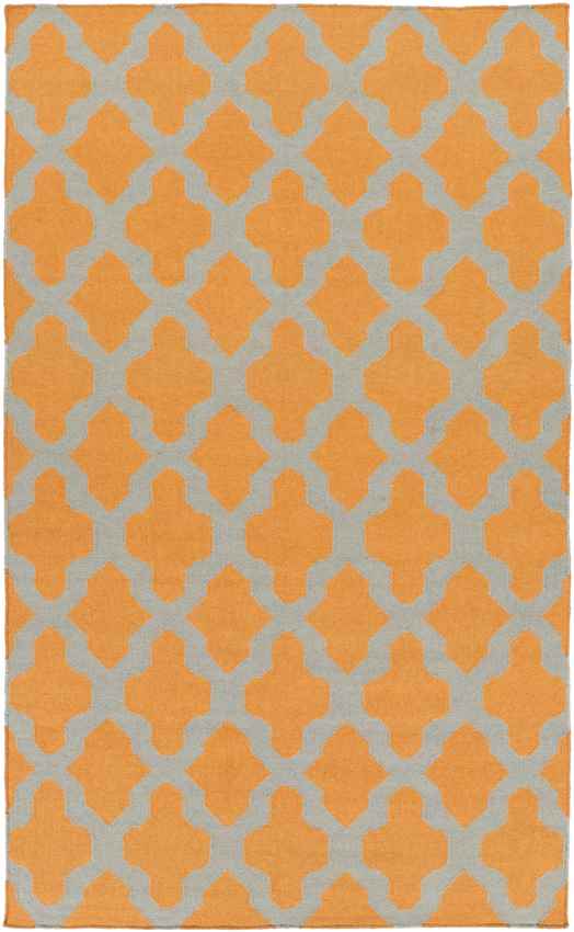 Woold Modern Orange/Grey Area Rug