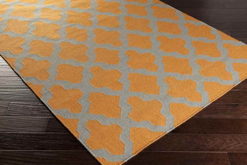 Woold Modern Orange/Grey Area Rug