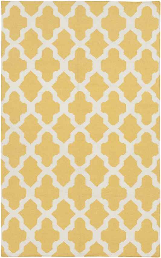 Woold Modern Yellow Area Rug