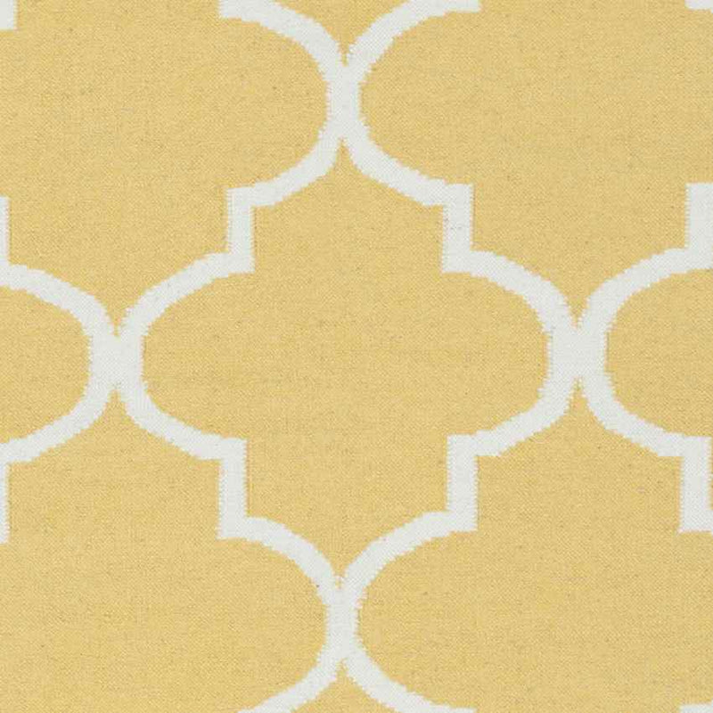 Woord Modern Yellow/White Area Rug