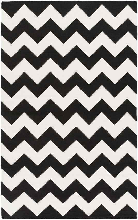 Wordragen Modern Black Area Rug