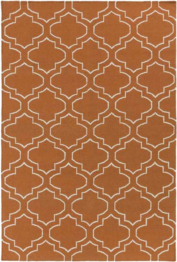 Avon Modern Bright Orange Area Rug