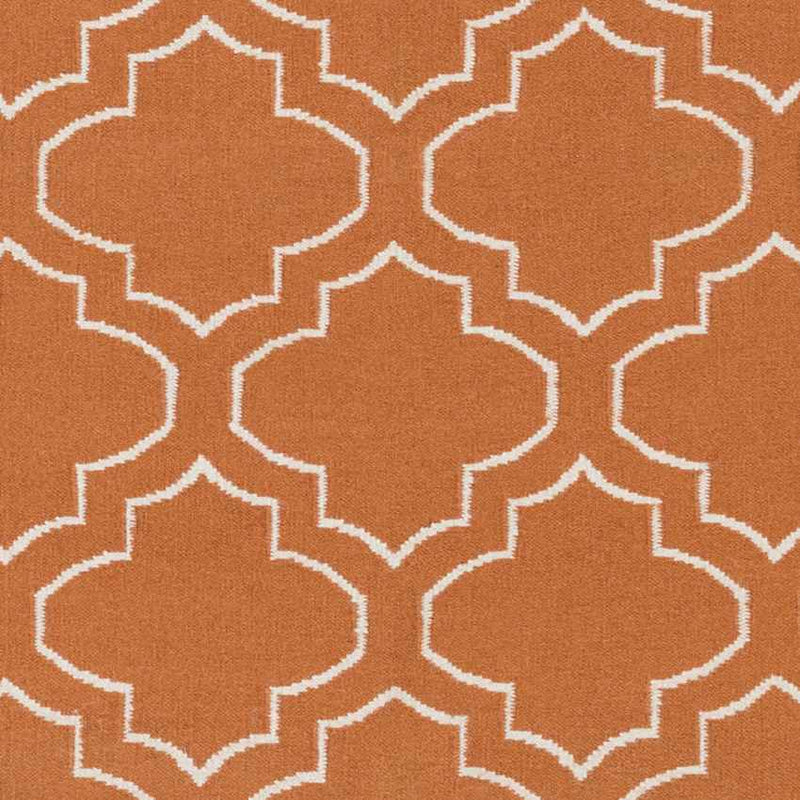 Avon Modern Bright Orange Area Rug