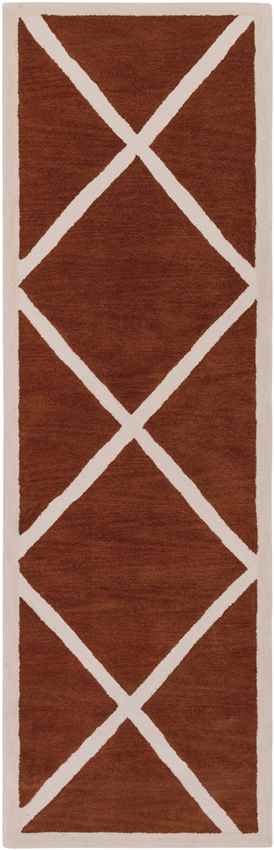 Baldwin Modern Burnt Orange Area Rug