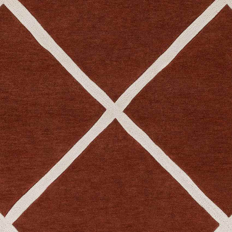 Baldwin Modern Burnt Orange Area Rug