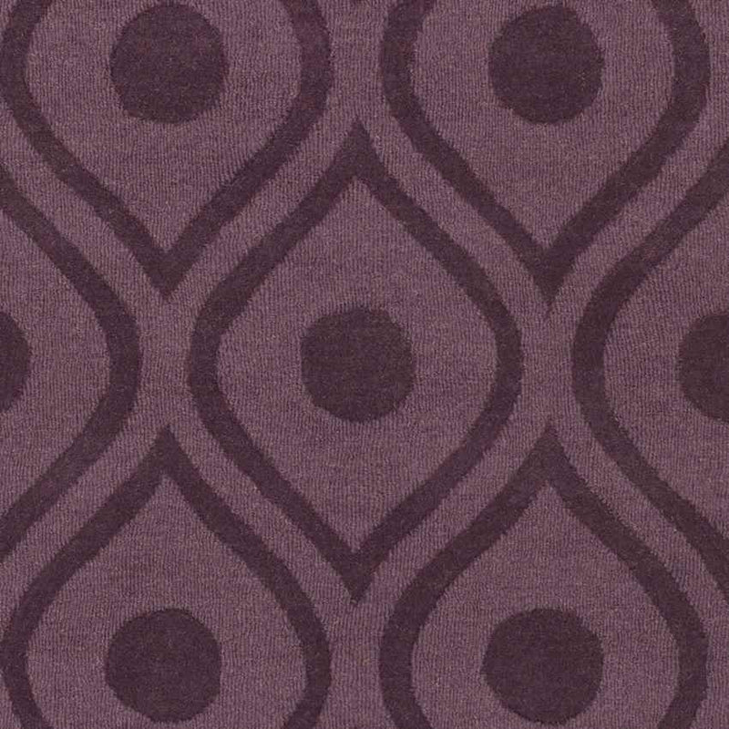 Bantam Modern Dark Purple Area Rug