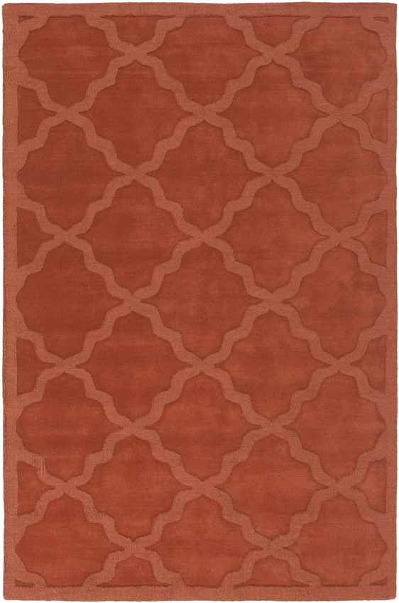 Ermont Modern Coral Red Area Rug