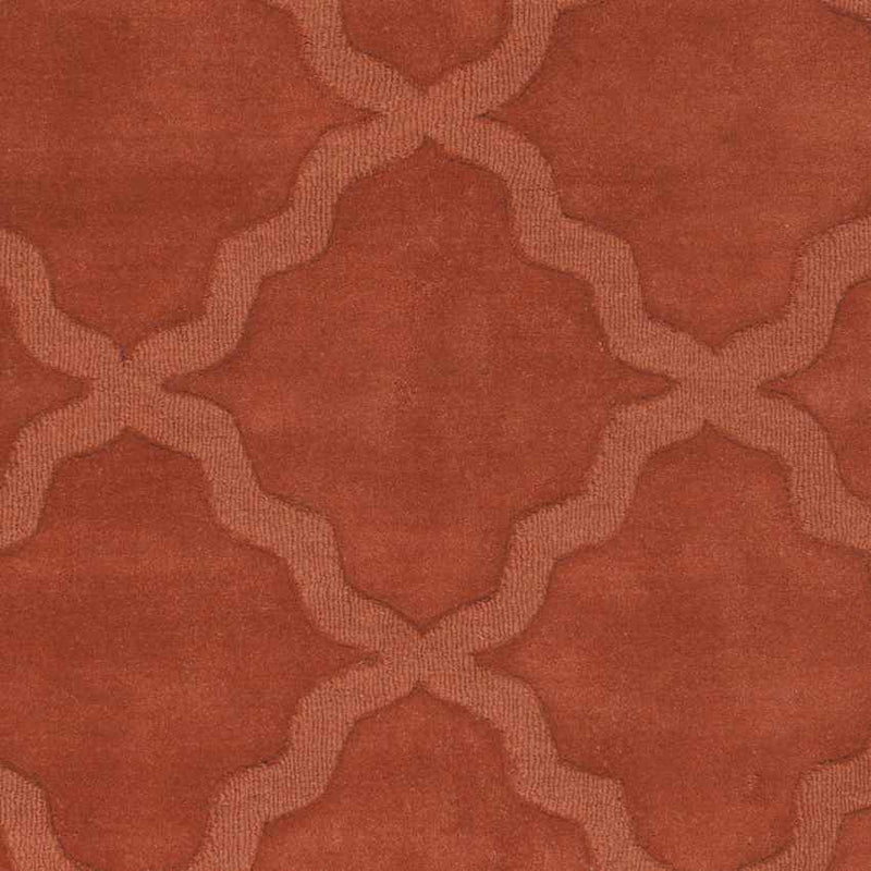 Ermont Modern Coral Red Area Rug