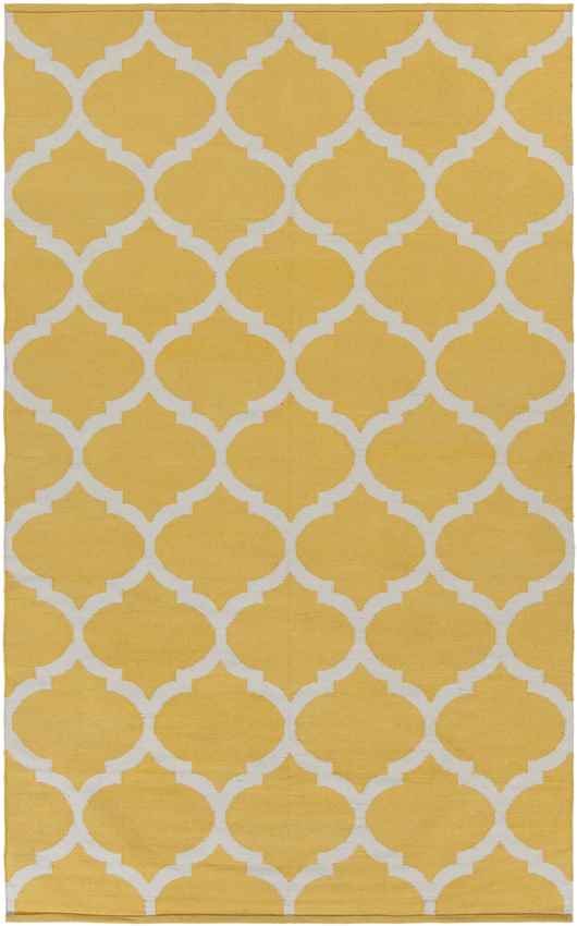 Zeddam Modern Bright Yellow Area Rug