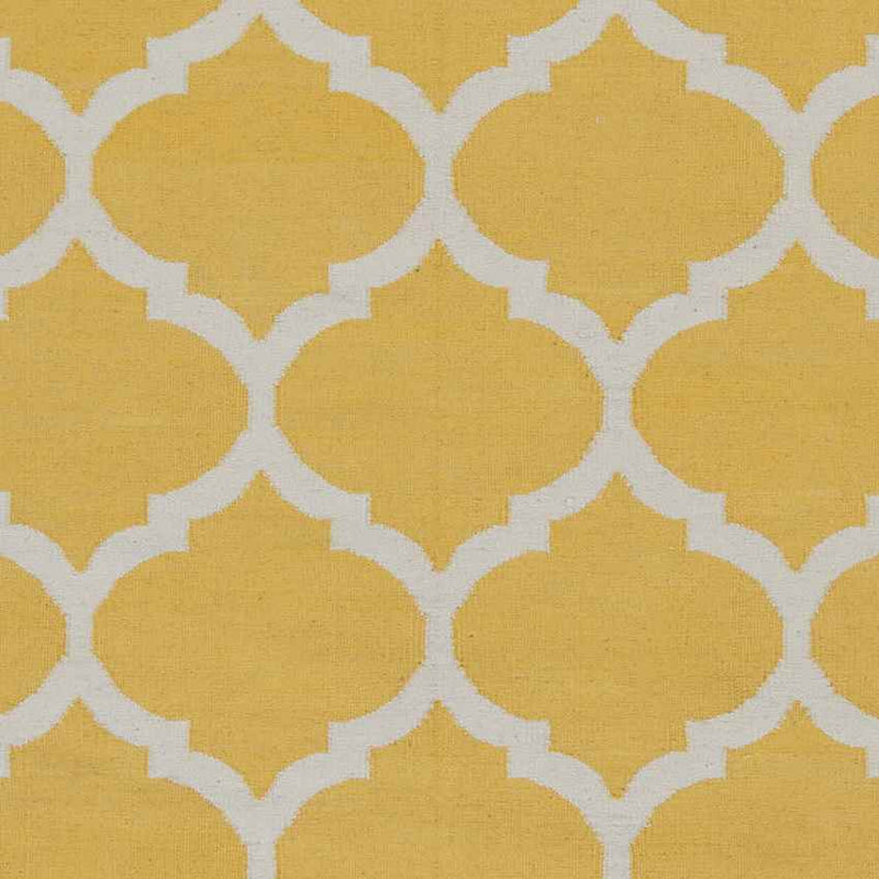 Zeddam Modern Bright Yellow Area Rug