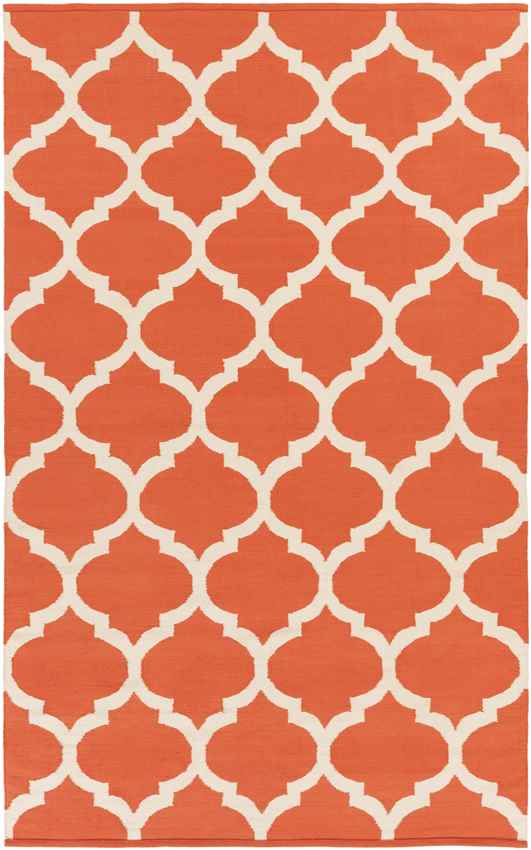 Zeddam Modern Orange Area Rug