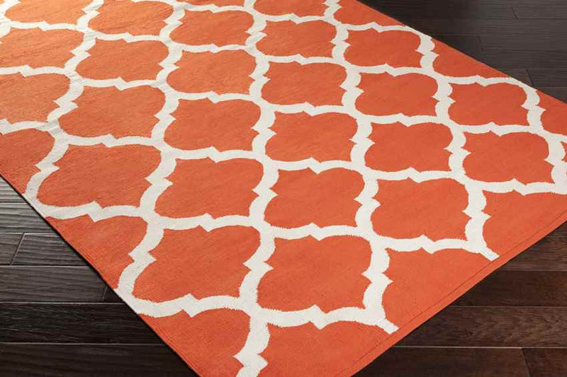 Zeddam Modern Orange Area Rug