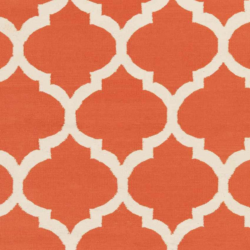 Zeddam Modern Orange Area Rug