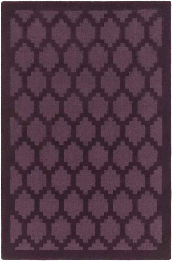 Ames Modern Dark Plum Area Rug