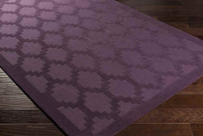 Ames Modern Dark Plum Area Rug