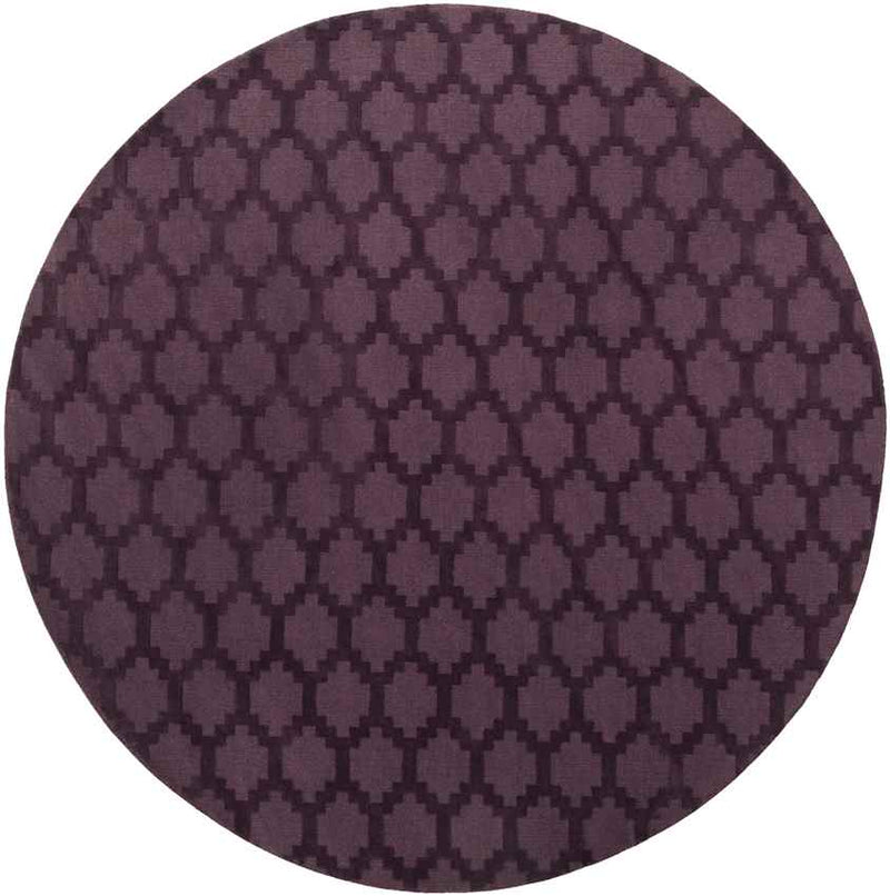 Ames Modern Dark Plum Area Rug