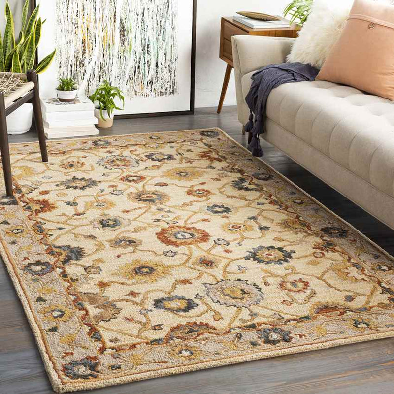 Mardi Traditional Taupe Area Rug