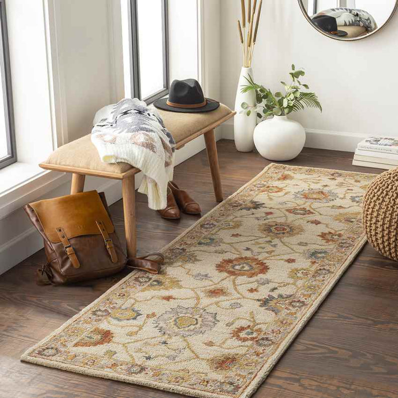 Mardi Traditional Taupe Area Rug