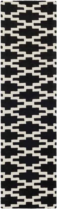 Ziek Modern Black Area Rug