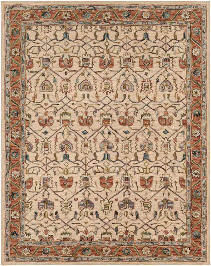 Maribel Traditional Clay Area Rug