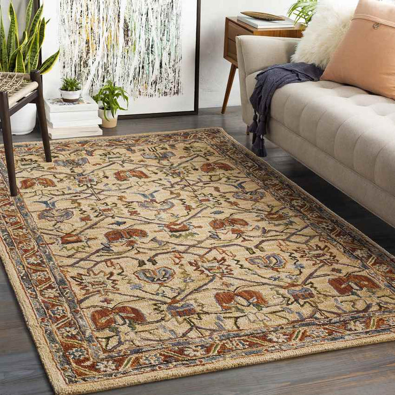 Maribel Traditional Clay Area Rug