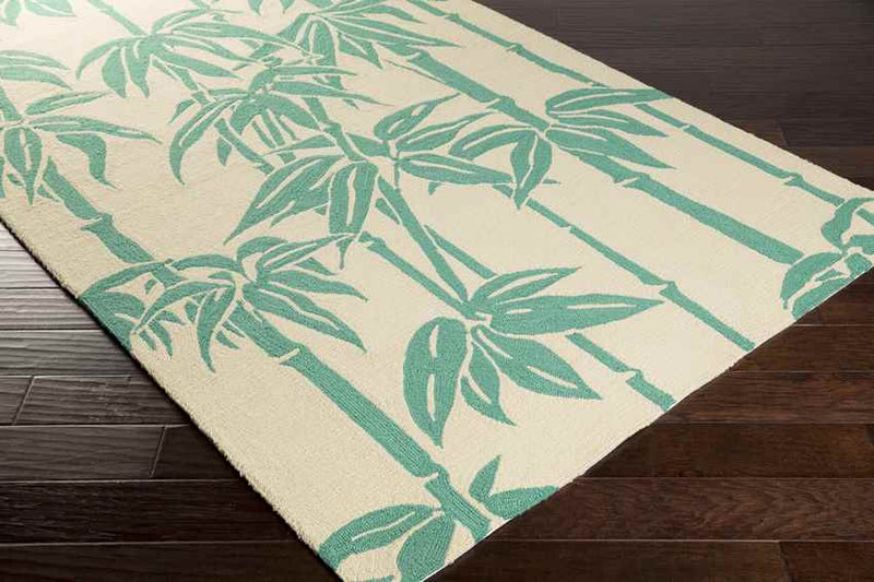 Birdsong Modern Ivory/Green Area Rug