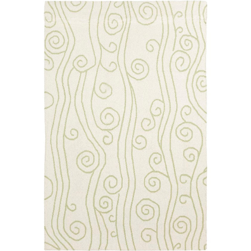 Bleckley Coastal Lime/White Area Rug