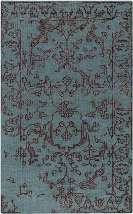 Boligee Traditional Teal Area Rug