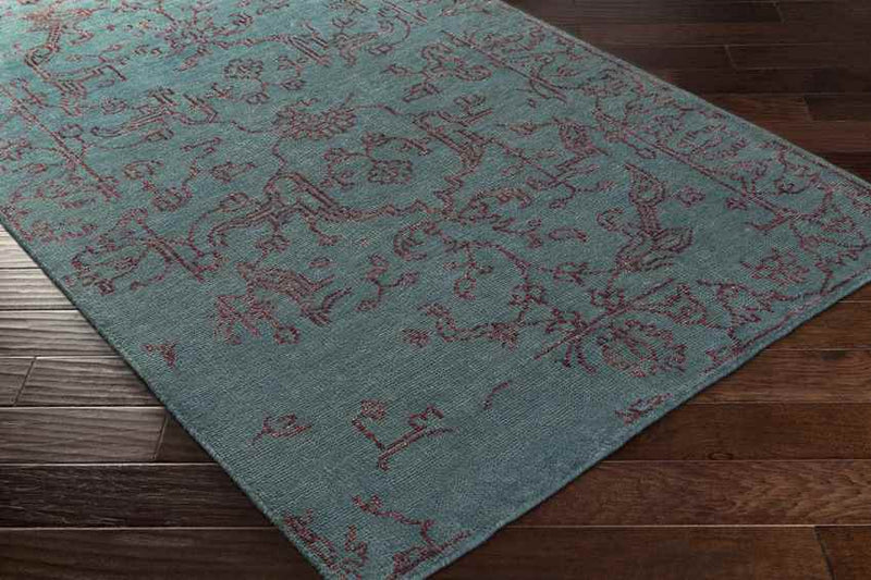 Boligee Traditional Teal Area Rug