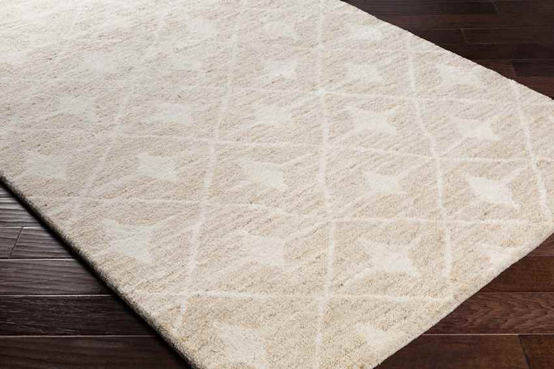 Mauve Global Cream Area Rug