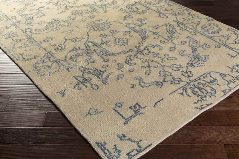 Boligee Traditional Slate/Beige Area Rug